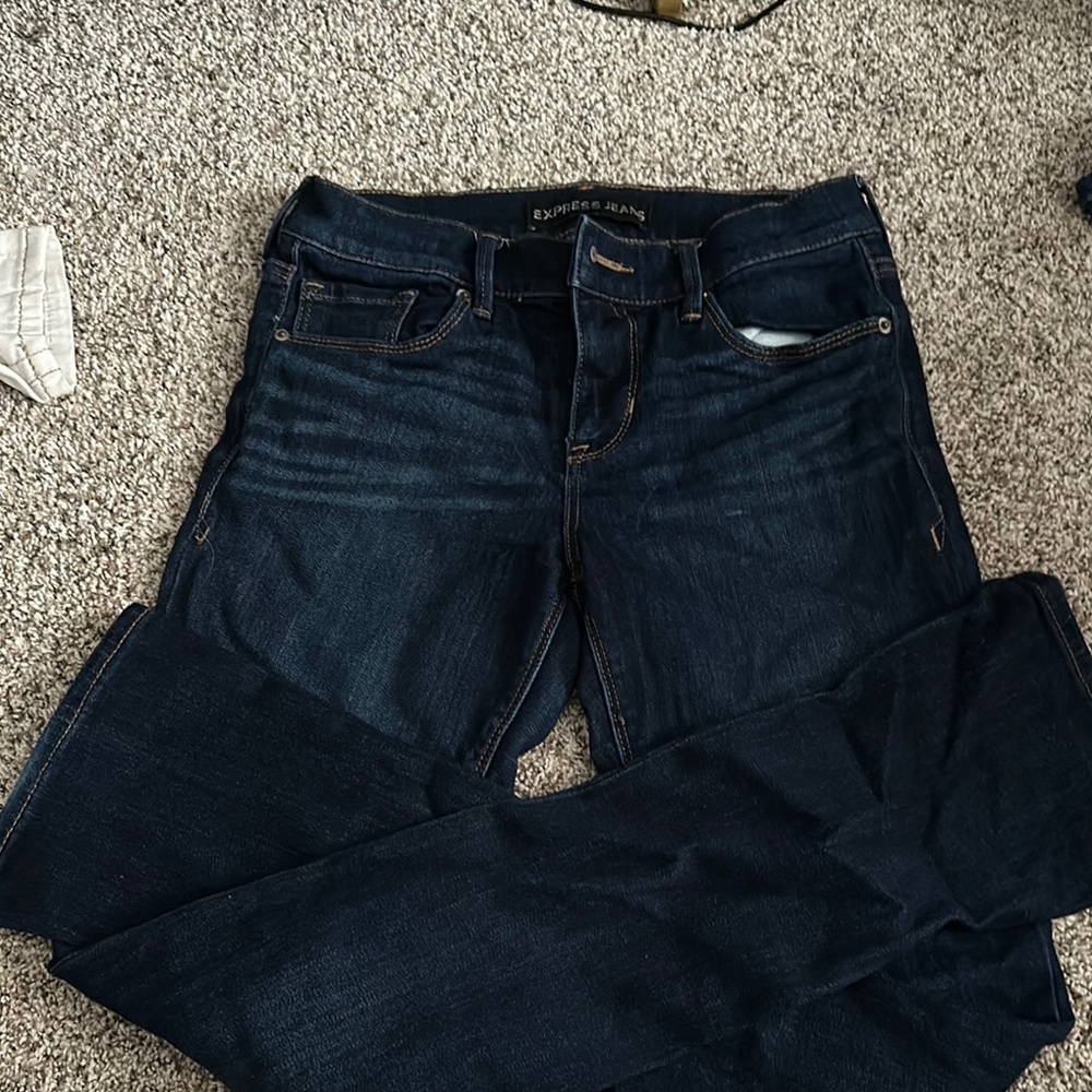 Express Women's Dark Blue Jeans